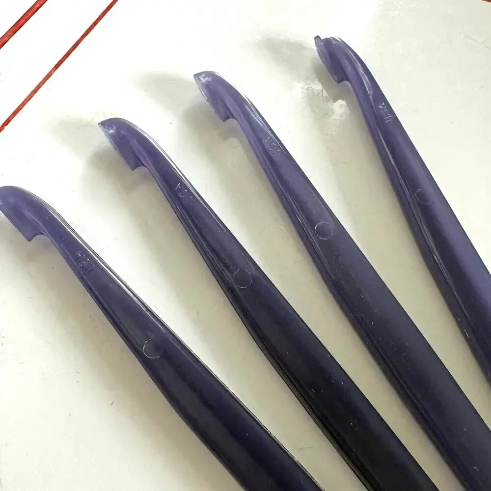 Vintage Tupperware Orange Citrus Peeler Set of 4 Purple Gadgets